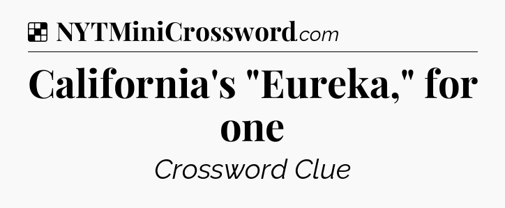 Solution: California's 