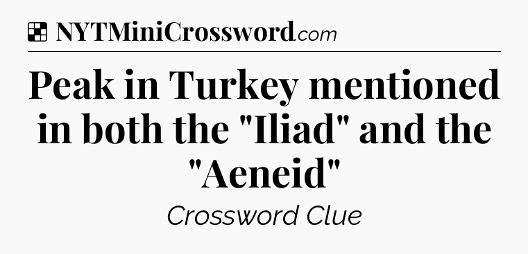 Solution: Peak in Turkey mentioned in both the 