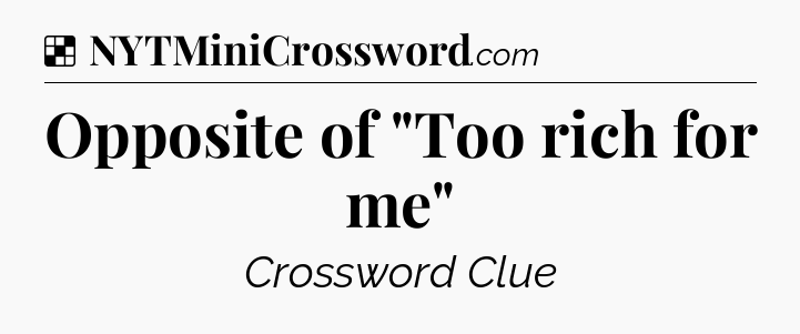 Solution: Opposite of 