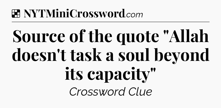 Solution: Source of the quote 