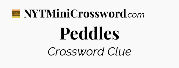 Peddles - Eugene Sheffer Crossword