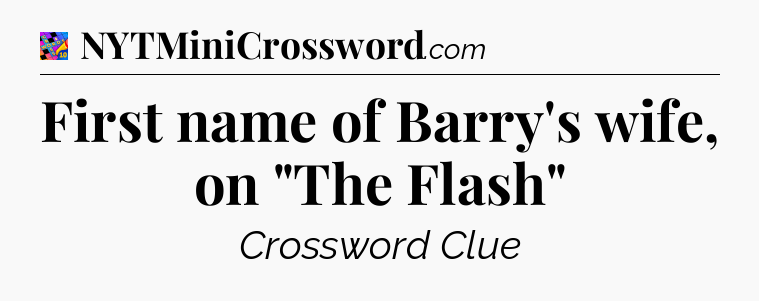 First name of Barry's wife, on 