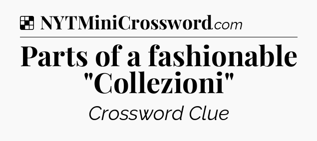 Solution: Parts of a fashionable 