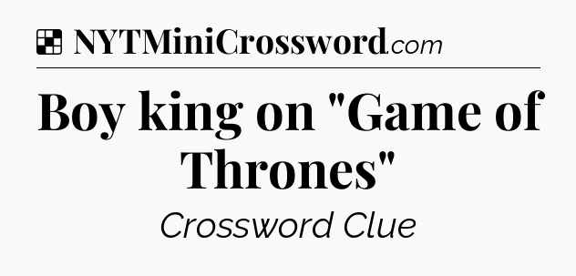 Solution: Boy king on 