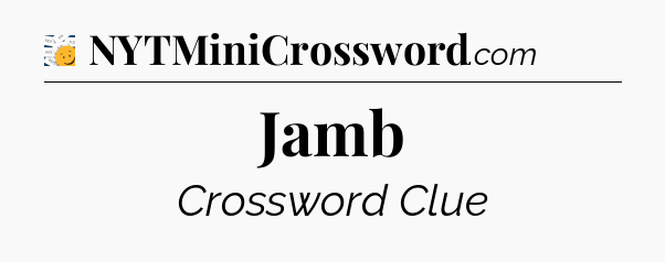 Jamb - 7 Little Words