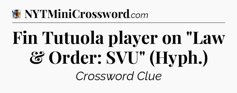 Fin Tutuola player on 