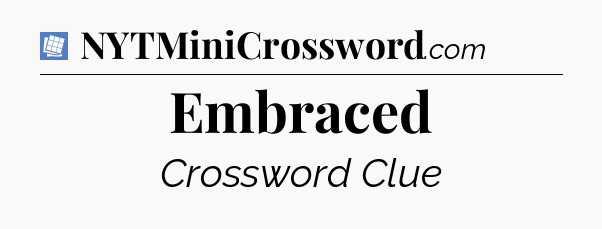 Embraced Puzzle Page Crossword Clue