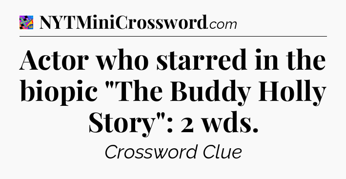 Actor who starred in the biopic 