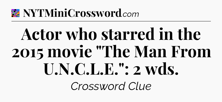 Actor who starred in the 2015 movie 