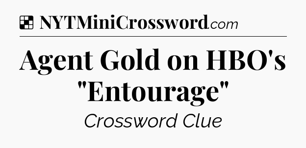 Solution: Agent Gold on HBO's 