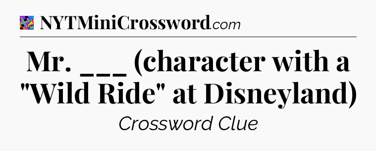 Mr. ___ (character with a 