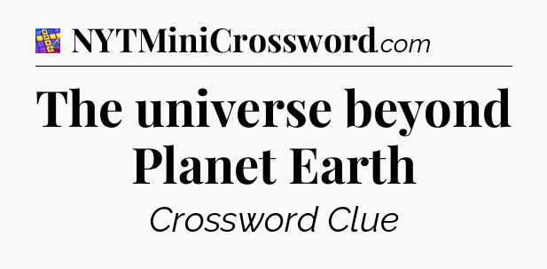 The universe beyond Planet Earth Codycross
