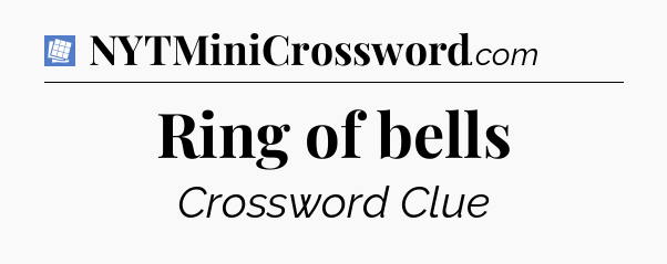 Ring of bells Puzzle Page Crossword Clue