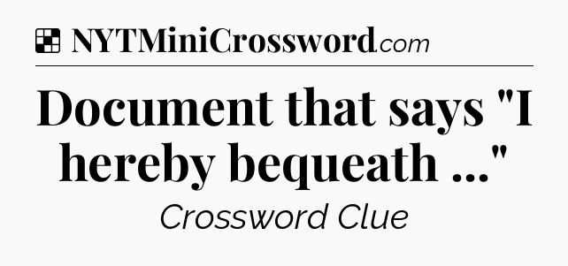 Solution: Document that says 