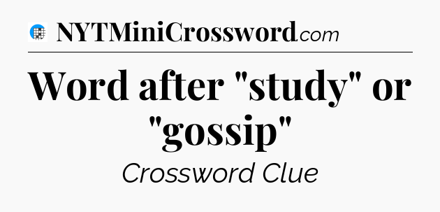 Word after 