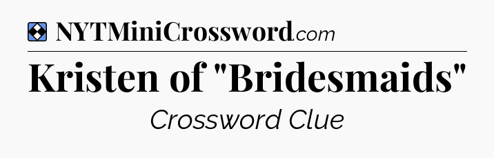 Solution: Kristen of 