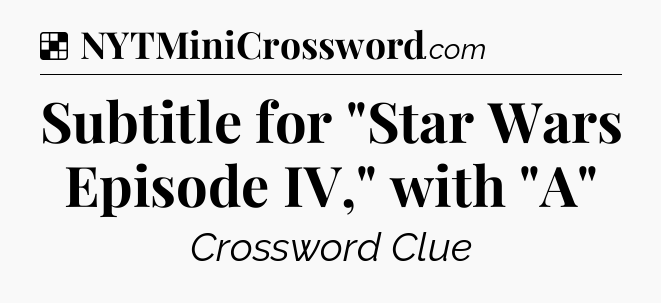 Solution: Subtitle for 