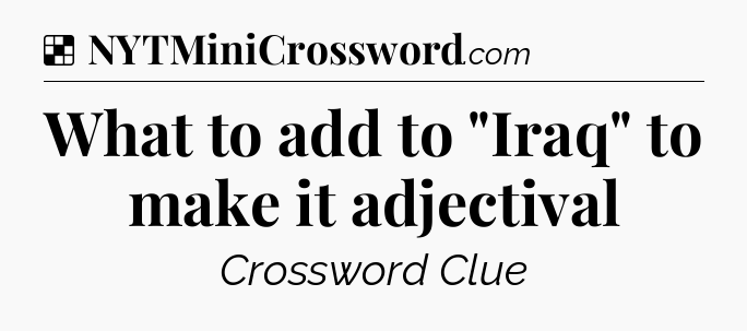 Solution: What to add to 