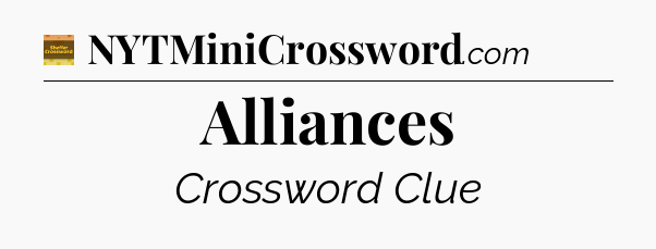 Alliances - Eugene Sheffer Crossword
