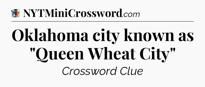 Oklahoma city known as 