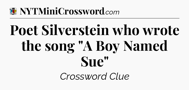 Poet Silverstein who wrote the song 