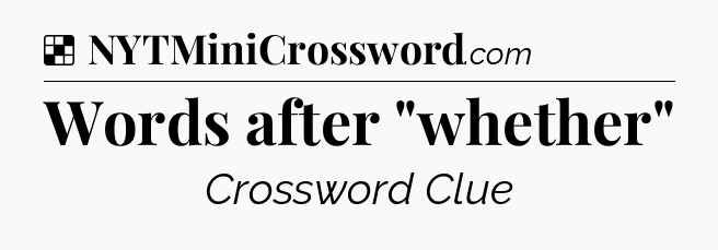 Solution: Words after 