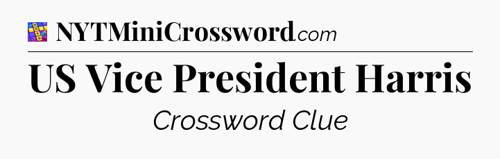 US Vice President Harris Codycross