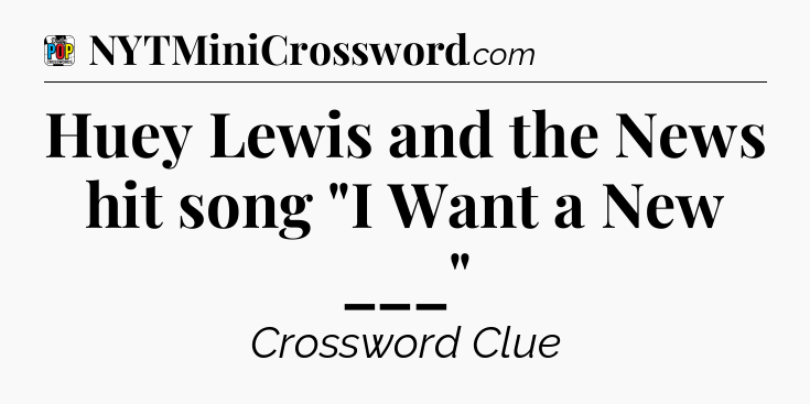 Huey Lewis and the News hit song 