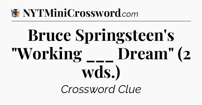 Bruce Springsteen's 
