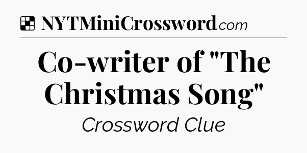 Solution: Co-writer of 