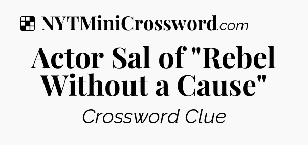 Solution: Actor Sal of 