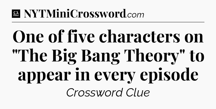 One of five characters on 