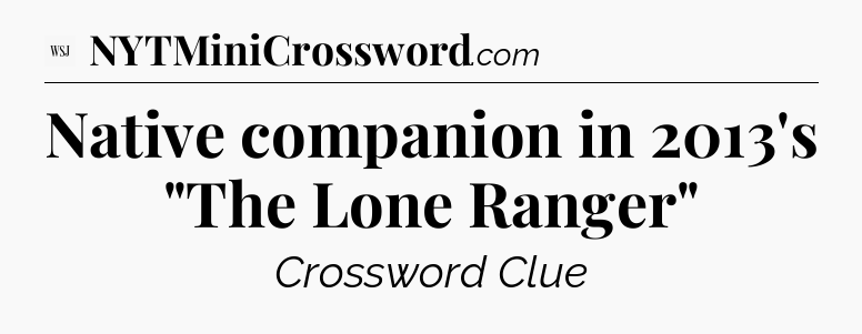 Native companion in 2013's 