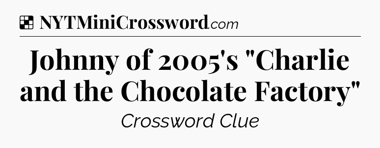 Solution: Johnny of 2005's 