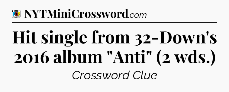 Hit single from 32-Down's 2016 album 