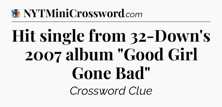 Hit single from 32-Down's 2007 album 