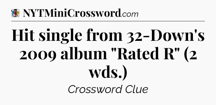 Hit single from 32-Down's 2009 album 