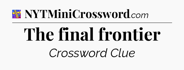 The final frontier Codycross