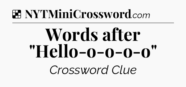 Solution: Words after 