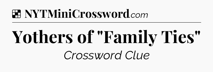 Solution: Yothers of 