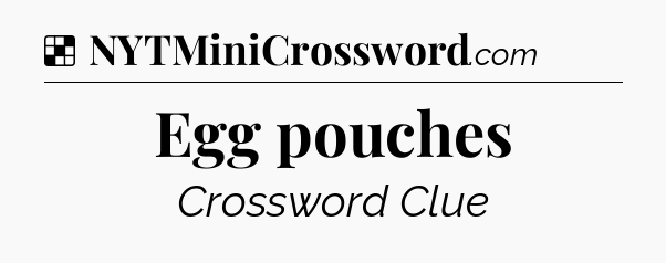 Solution: Egg pouches - NYT Crossword