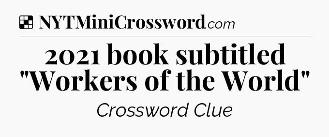 Solution: 2021 book subtitled 