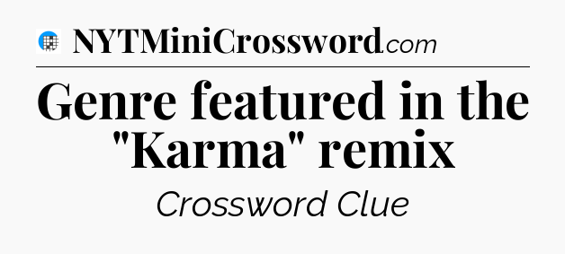 Genre featured in the 