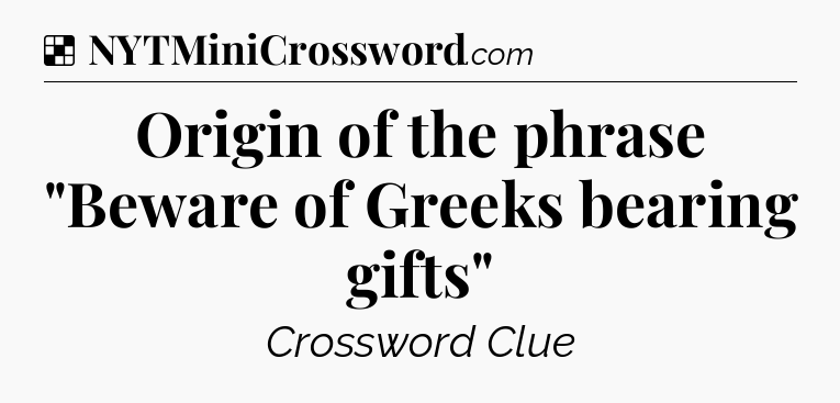 Solution: Origin of the phrase 