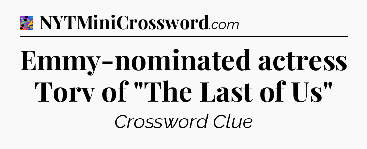 Emmy-nominated actress Torv of 