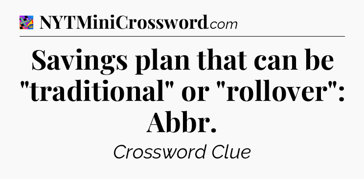 Savings plan that can be 