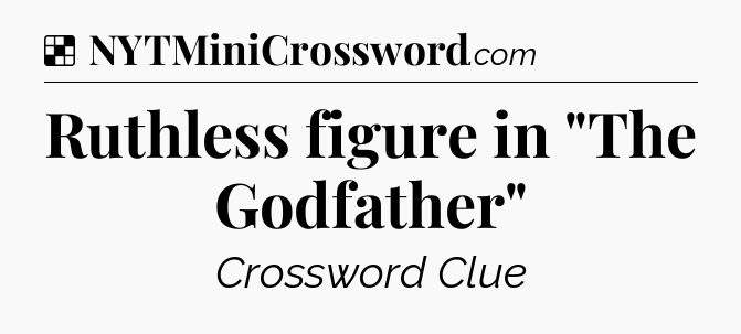 Solution: Ruthless figure in 