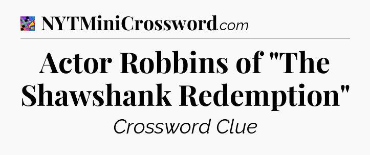 Actor Robbins of 