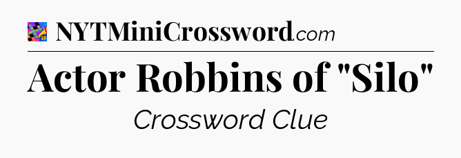 Actor Robbins of 