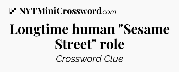 Solution: Longtime human 